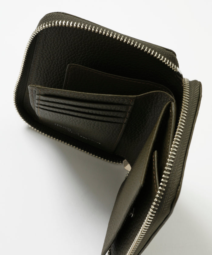 レガーロ[ラウンドジップウォレット311RGL]オリーブ6119300246 HUNTING WORLD