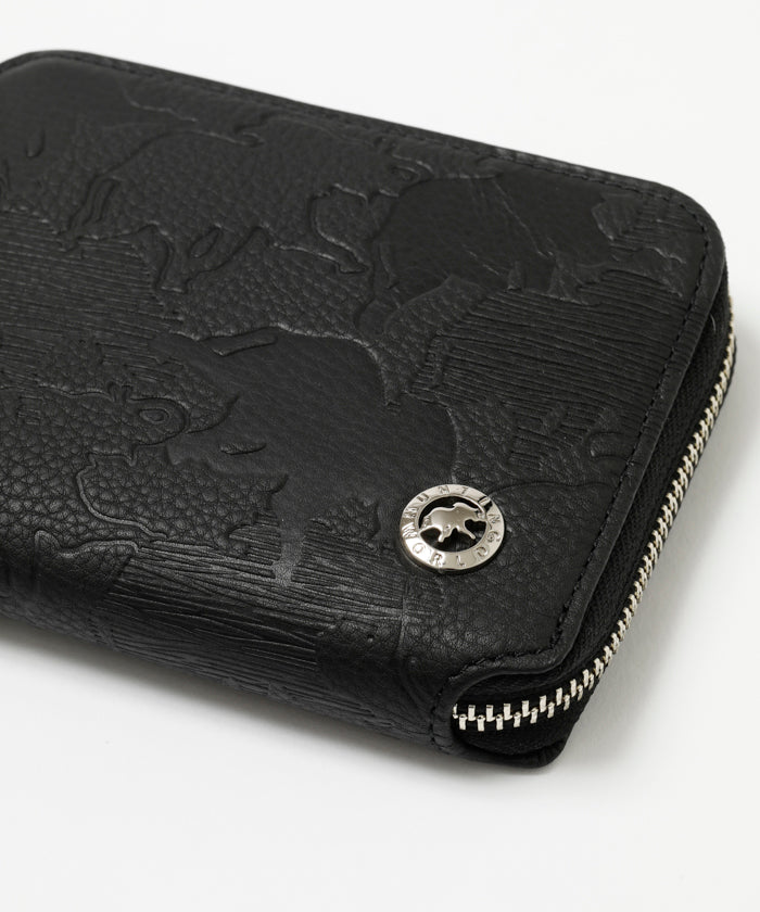 レガーロ[ラウンドジップウォレット 311RGL]ブラック6119300208 HUNTING WORLD