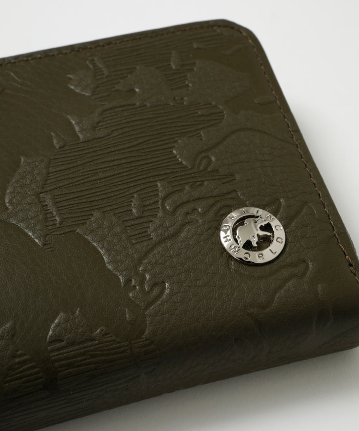 レガーロ[ロングジップウォレット310RGL]オリーブ6119300146 HUNTING WORLD