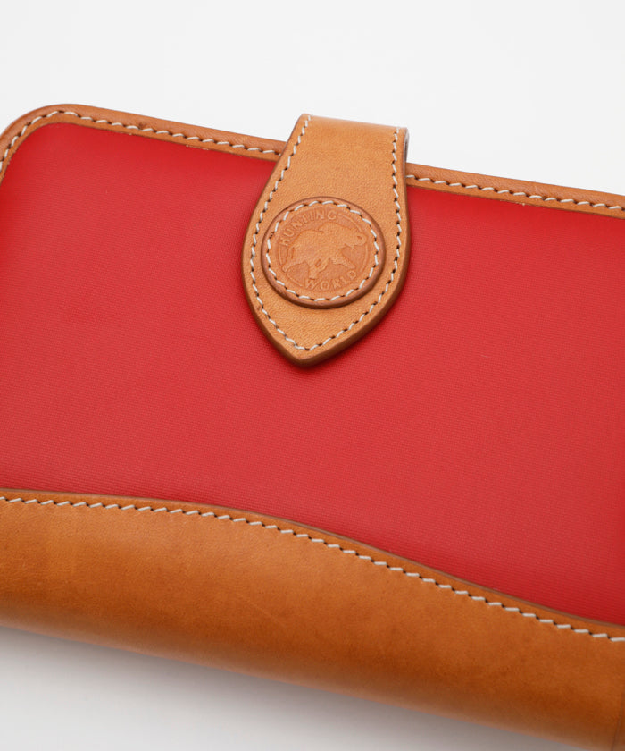 バチューサーパス[ジップウォレット932BSS]レッド6119011415 HUNTING WORLD