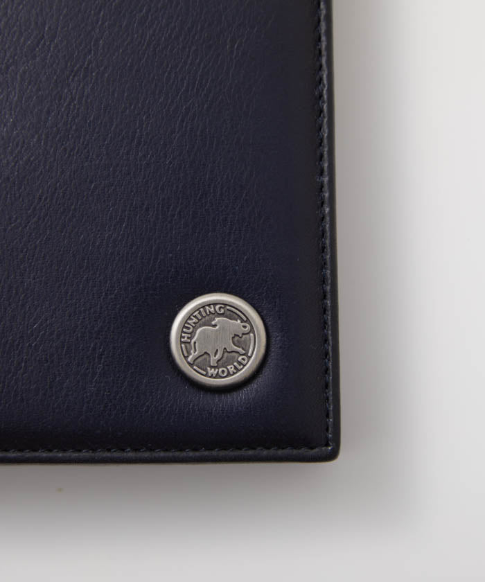 バチューレザー[コインケース付きロングウォレット382BLA]ネイビー6119036278 HUNTING WORLD