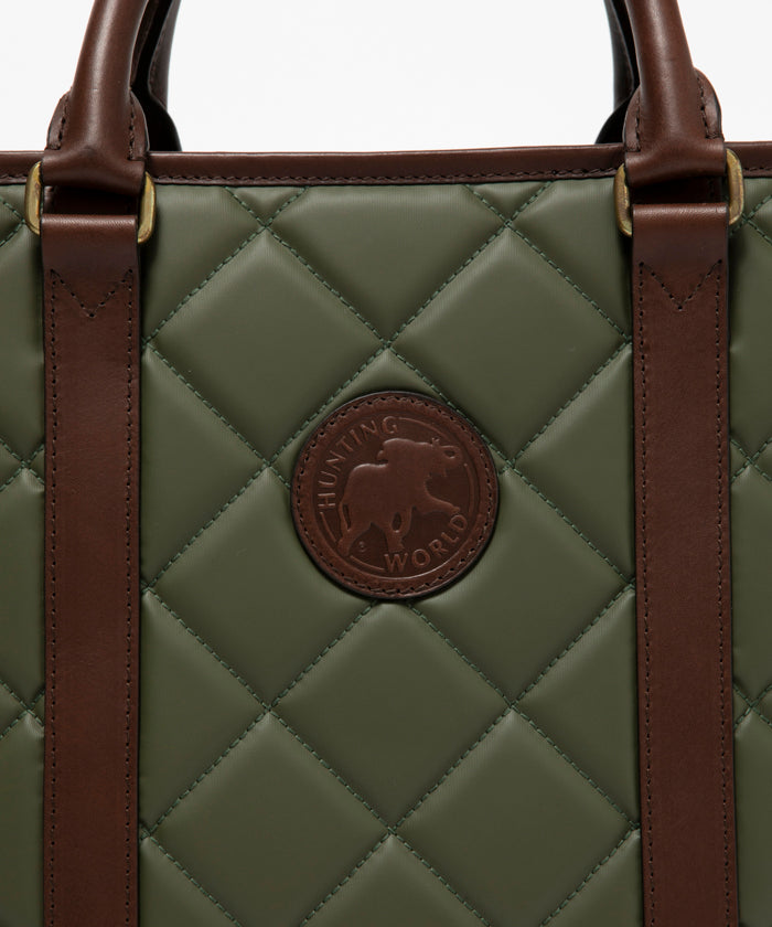 バチューオリジンネオキルティング[トートバッグL　4160BOQ]グリーン6109110657 HUNTING WORLD