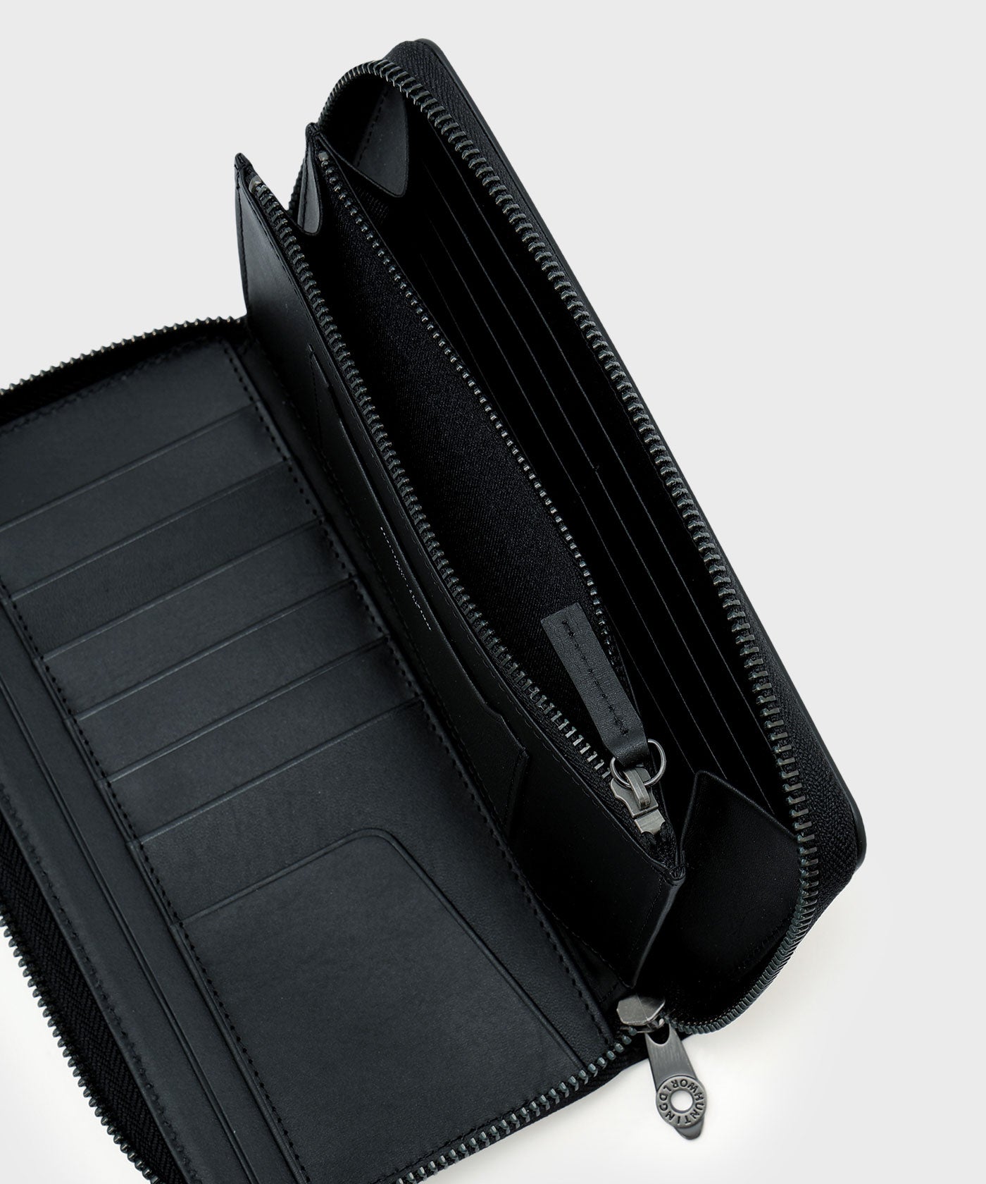 クリスタルグレイン[ロングジップウォレット 370CGR]ネイビー6119202978 HUNTING WORLD