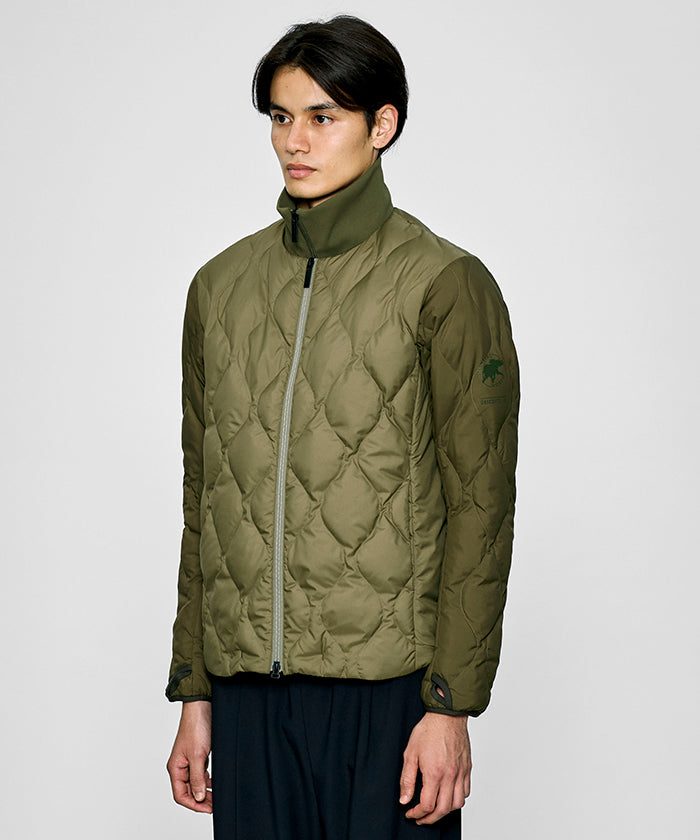 CRAFTED BY DESCENTE.LAB[インナーダウンロングスリーブシャツ FTZ45M]オリーブ6234601046メンズ HUNTING WORLD