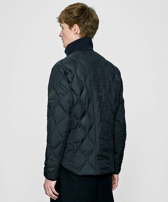 CRAFTED BY DESCENTE.LAB[インナーダウンロングスリーブシャツ FTZ45M]ブラック6234601008メンズ HUNTING WORLD