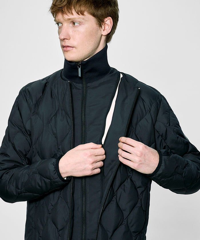 CRAFTED BY DESCENTE.LAB[インナーダウンロングスリーブシャツ FTZ45M]ブラック6234601008メンズ HUNTING WORLD