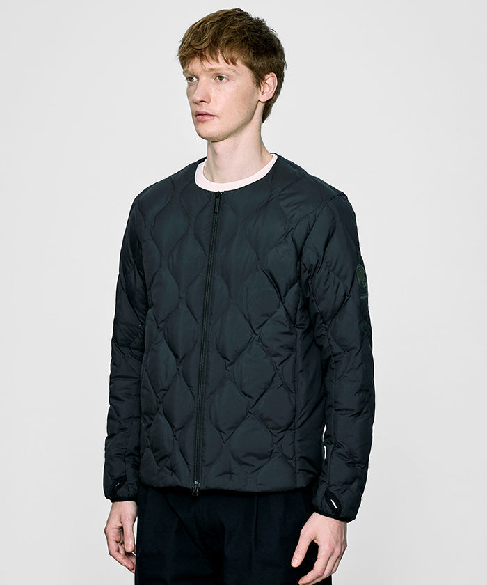 CRAFTED BY DESCENTE.LAB[インナーダウンロングスリーブシャツ FTZ45M]ブラック6234601008メンズ HUNTING WORLD