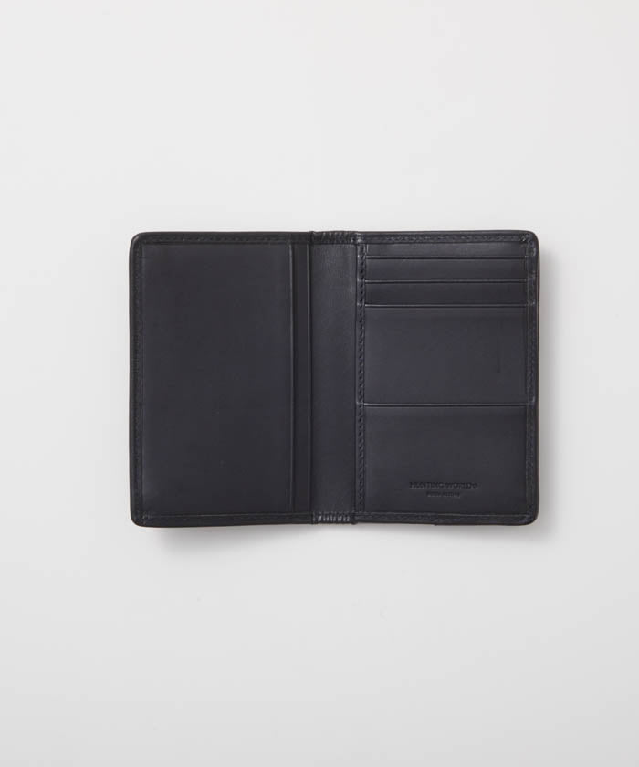 バチューレザー[カードケース390BLA]ネイビー×ネイビー6119038278 HUNTING WORLD