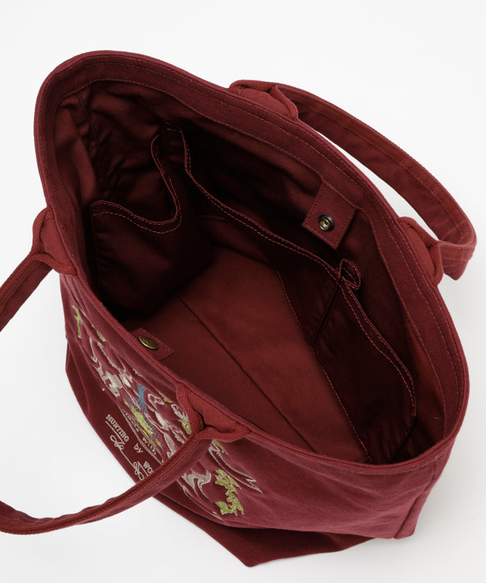 ボルネオチャリティー[トートバッグ 7844BNO]バーガンディ6108432018 HUNTING WORLD