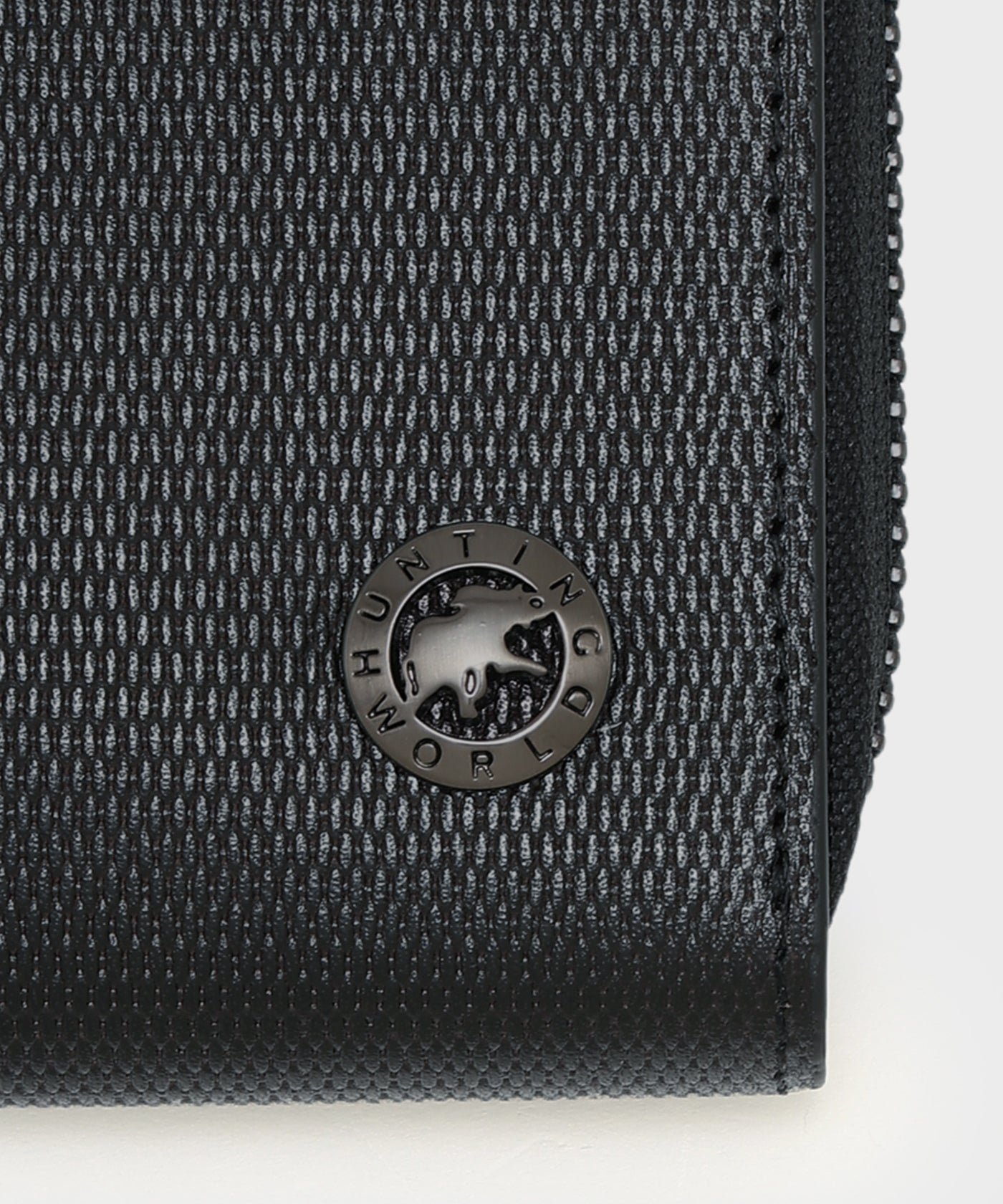 クリスタルグレイン[ロングジップウォレット 370CGR]ネイビー6119202978 HUNTING WORLD