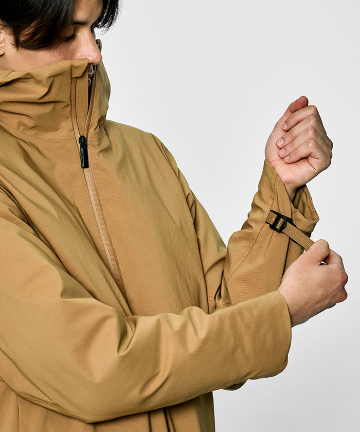 CRAFTED BY DESCENTE.LAB[オルタネイトリーウェーブ ダウンフードジャケット FDJ11M]キャメル6234600234メンズ HUNTING WORLD