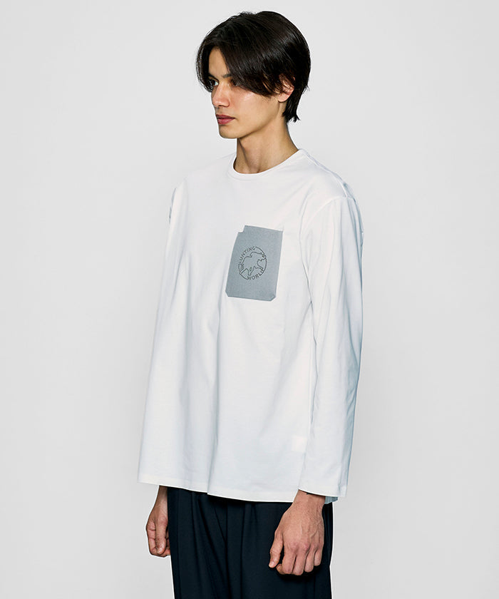 CRAFTED BY DESCENTE.LAB[プライムフレックス・プレーティングジャージ 長袖 FLT55M]ホワイト6234601400メンズ HUNTING WORLD