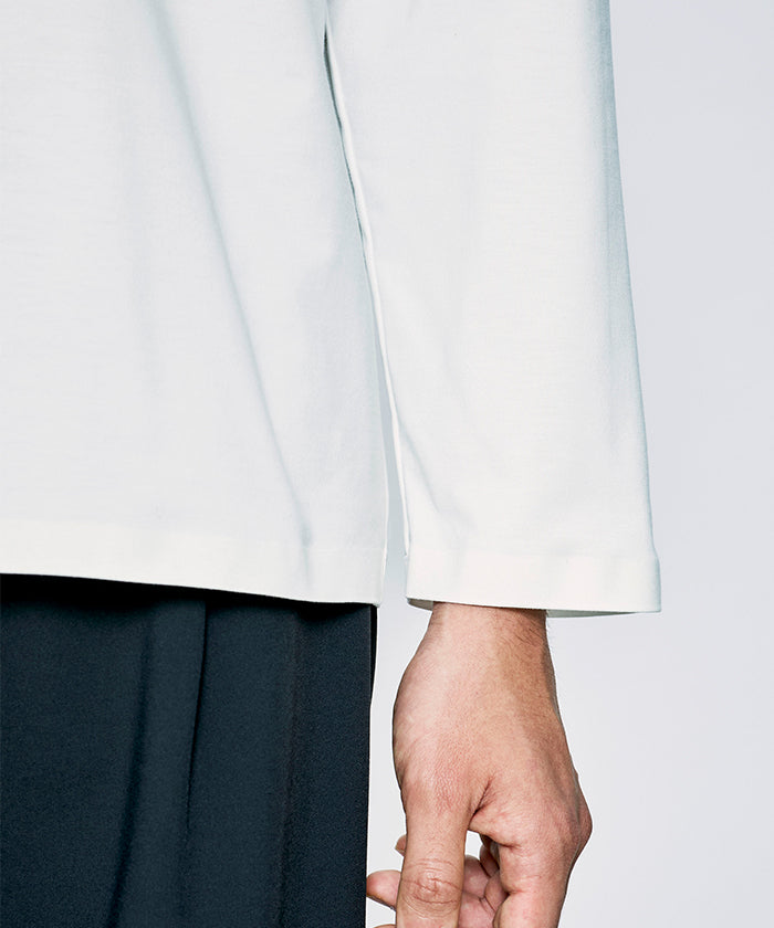 CRAFTED BY DESCENTE.LAB[プライムフレックス・プレーティングジャージ 長袖 FLT55M]ホワイト6234601400メンズ HUNTING WORLD