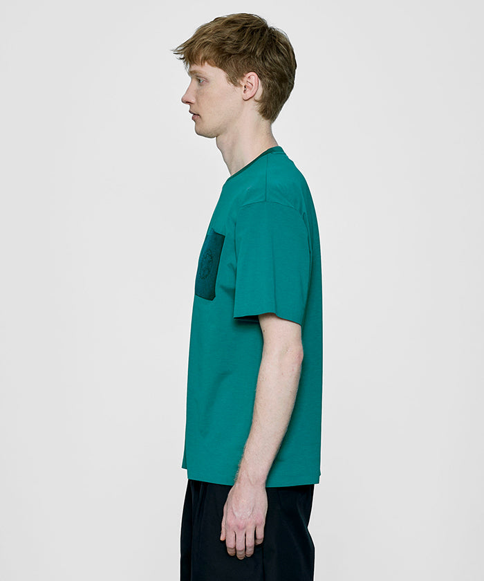 CRAFTED BY DESCENTE.LAB[プライムフレックス・プレーティングジャージ 半袖 FHS56M]グリーン6234601555メンズ HUNTING WORLD