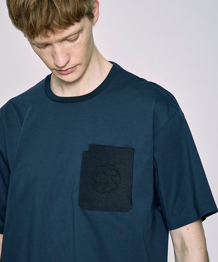 CRAFTED BY DESCENTE.LAB[プライムフレックス・プレーティングジャージ 半袖 FHS56M]ネイビー6234601578メンズ HUNTING WORLD