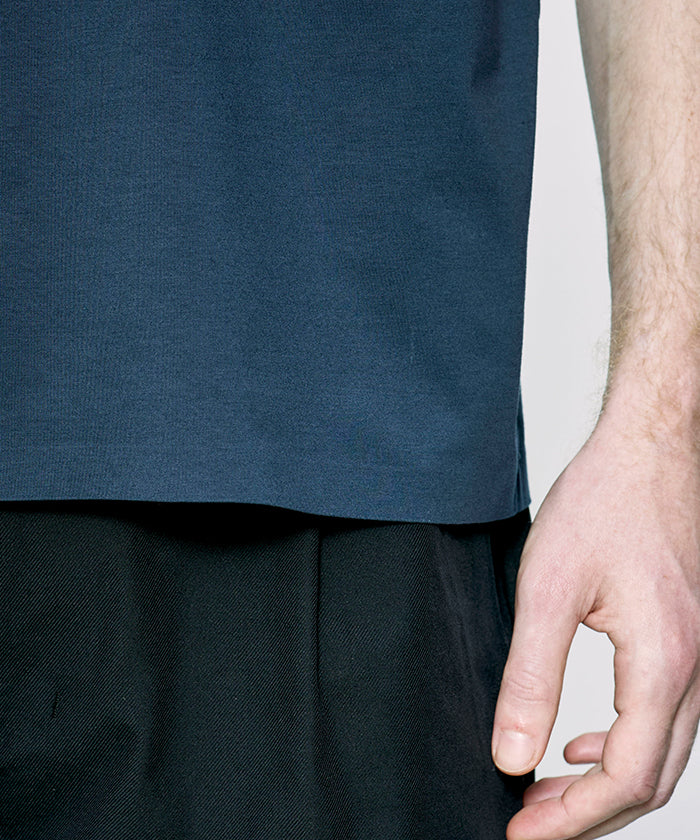 CRAFTED BY DESCENTE.LAB[プライムフレックス・プレーティングジャージ 半袖 FHS56M]ネイビー6234601578メンズ HUNTING WORLD