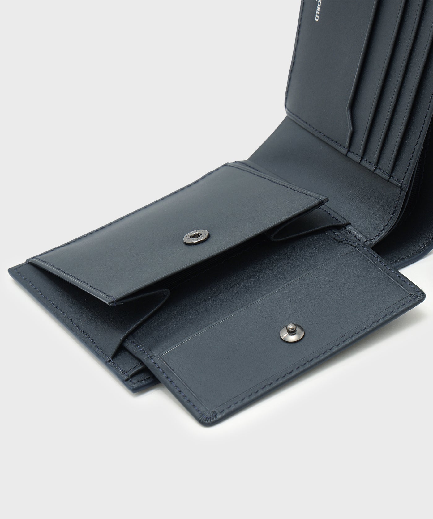 クリスタルグレイン[ロングジップウォレット 370CGR]ネイビー6119202978 HUNTING WORLD